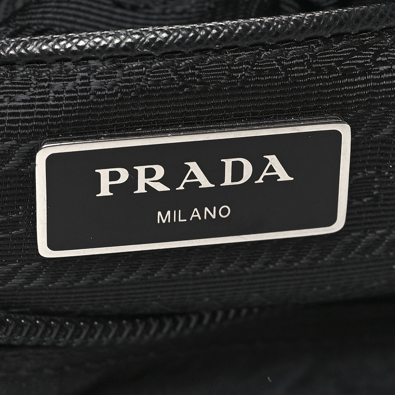 Prada Re-Nylon Vela Saffiano Double Buckle Messenger Shoulder Bag Black 6 of 9