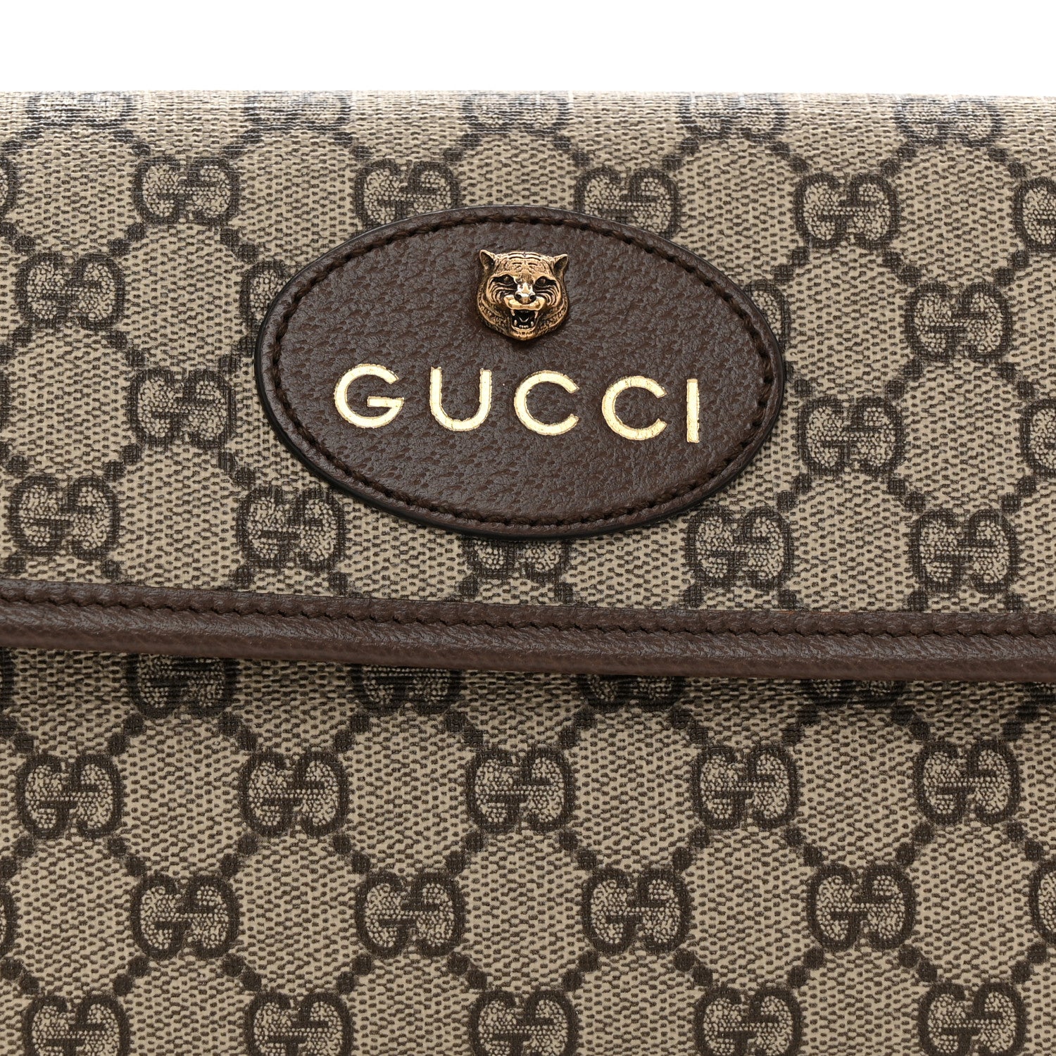 Gucci GG Supreme Monogram Neo Vintage Web Belt Bag Brown 7 of 11