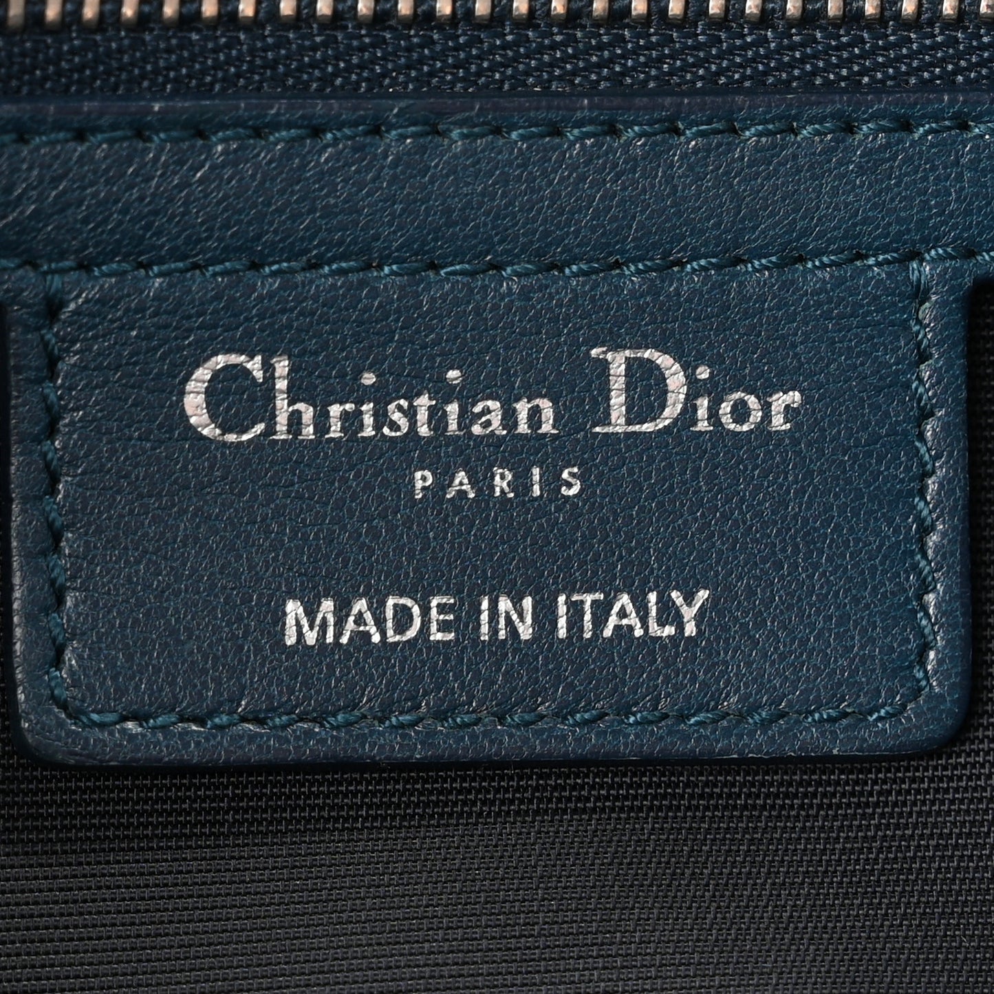 Lambskin Cannage Granville Polochon Blue