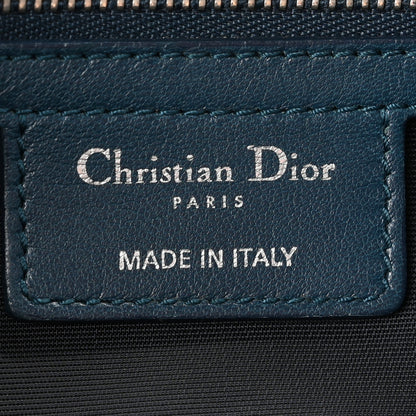 Christian Dior Lambskin Cannage Granville Polochon Blue 6 of 10