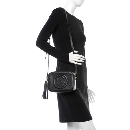 Gucci Pebbled Calfskin Small Soho Disco Bag Black 2 of 7