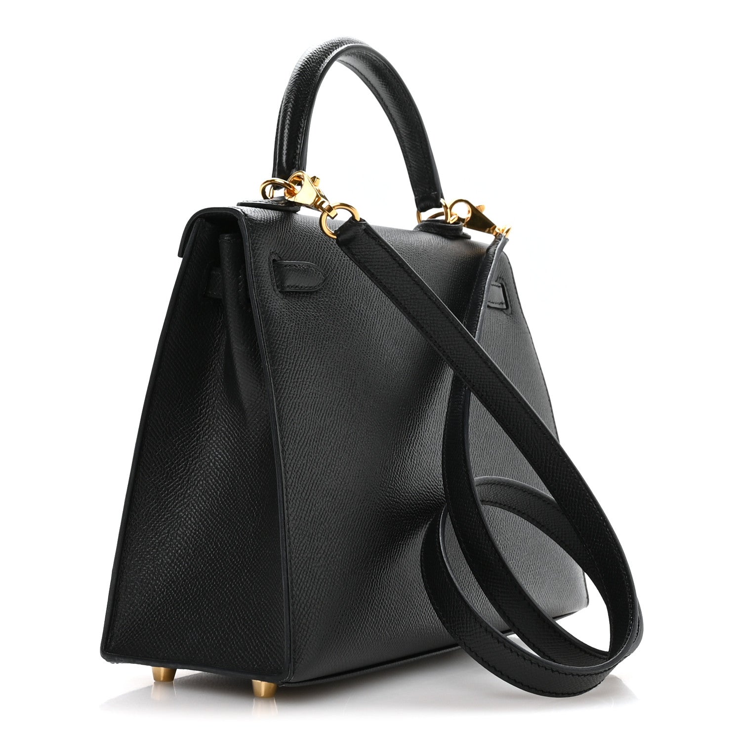 Hermes Epsom Kelly Sellier 25 Black 3 of 11