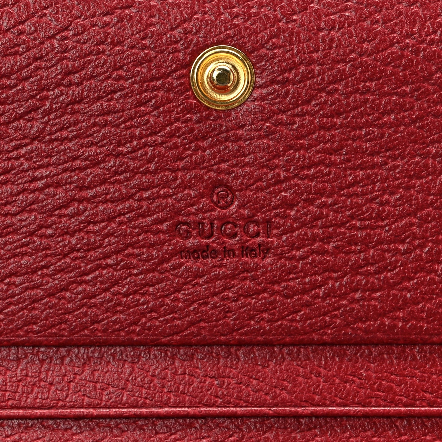GG Supreme Monogram Flora Web Ophidia Card Case Red