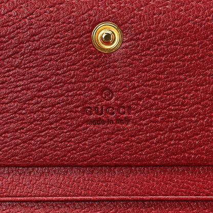 Gucci GG Supreme Monogram Flora Web Ophidia Card Case Red 6 of 6