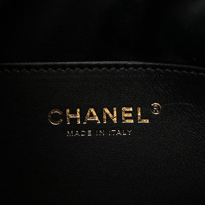 Chanel Washed Denim Quilted Mini Chanel 25 Handbag Black 6 of 11