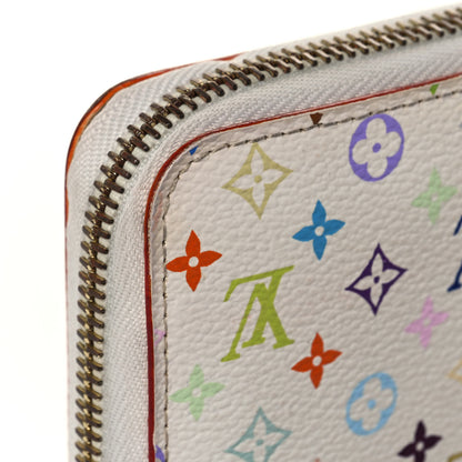 Louis Vuitton Monogram Multicolor Zippy Wallet White Litchi 13 of 14