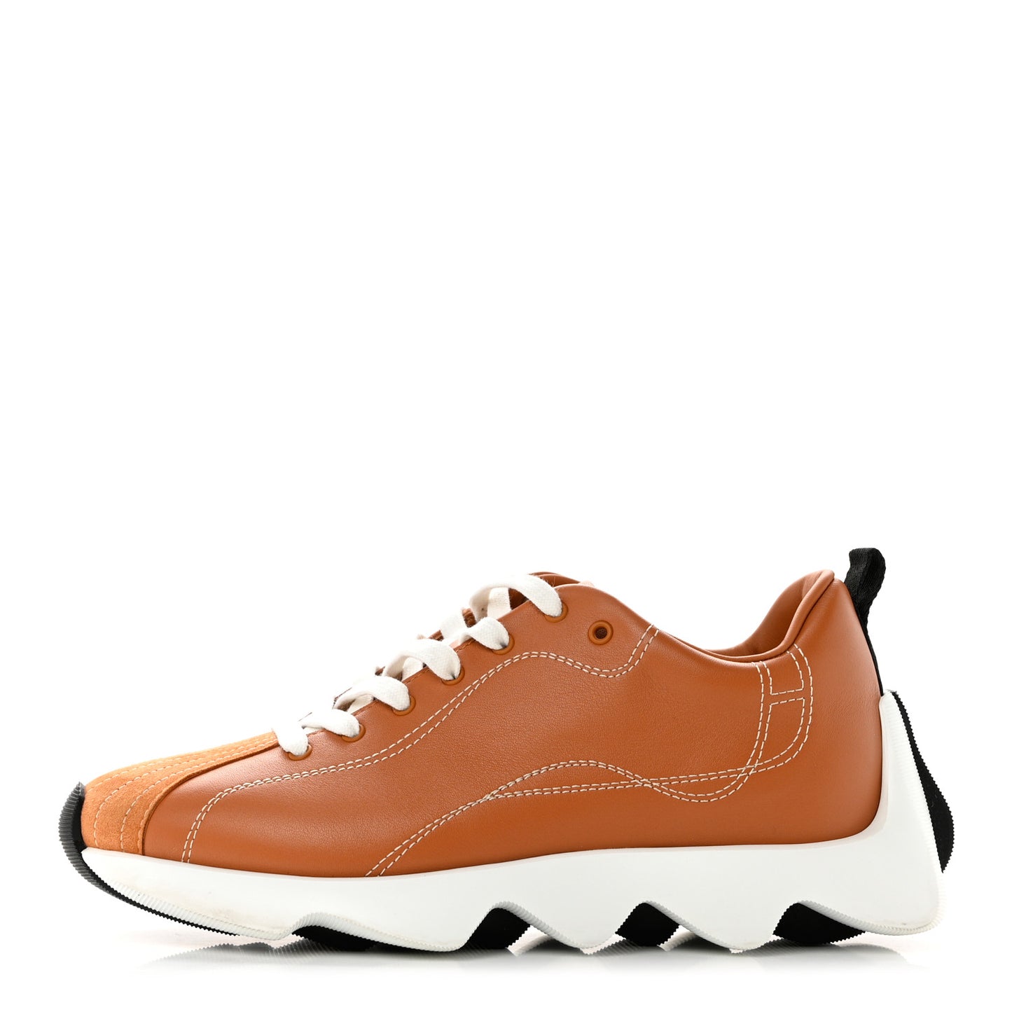 Calfskin Suede Goatskin Envol Sneakers 37 Naturel
