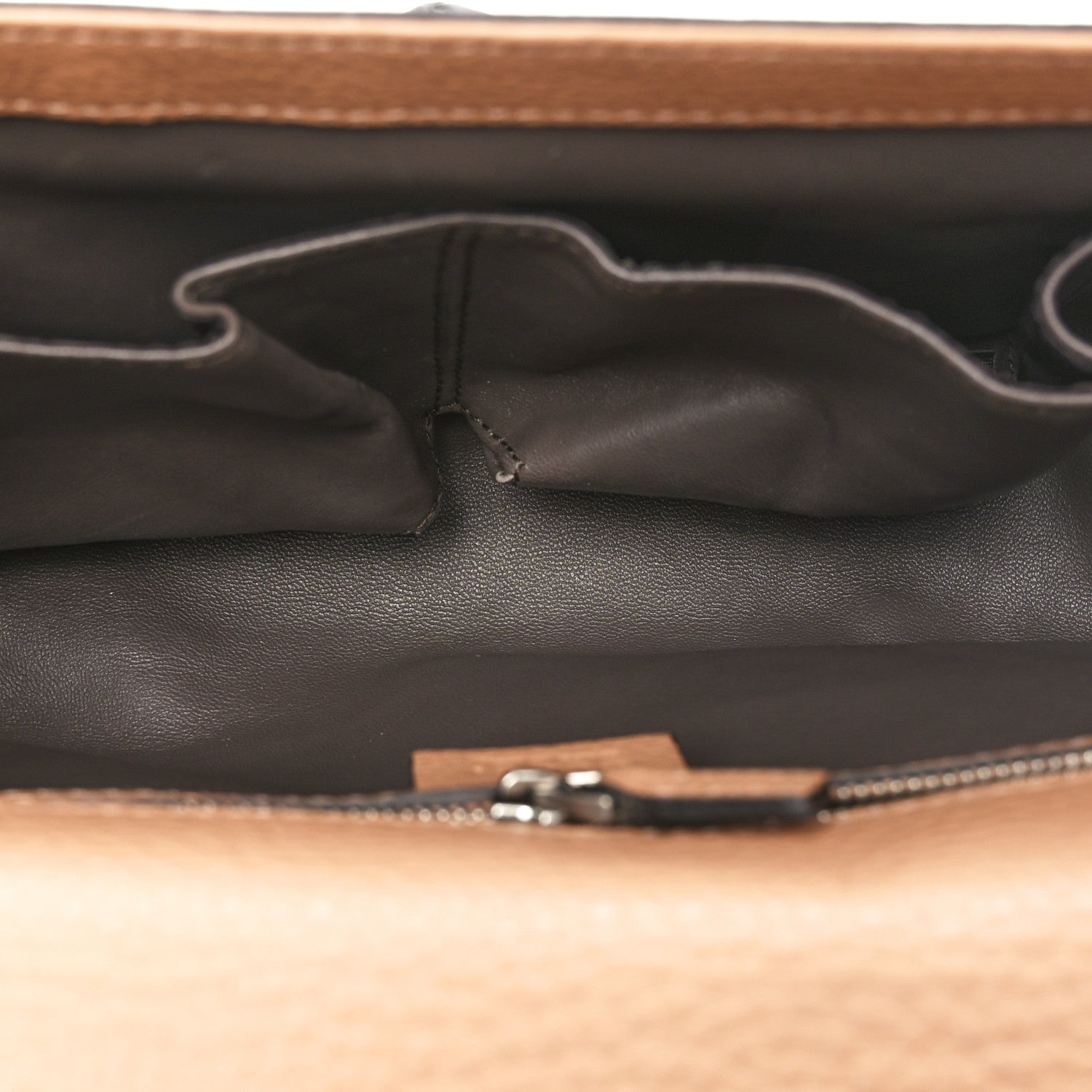 Gucci Calfskin Studded Medium Miss Bamboo Shoulder Bag Camelia 7 of 10