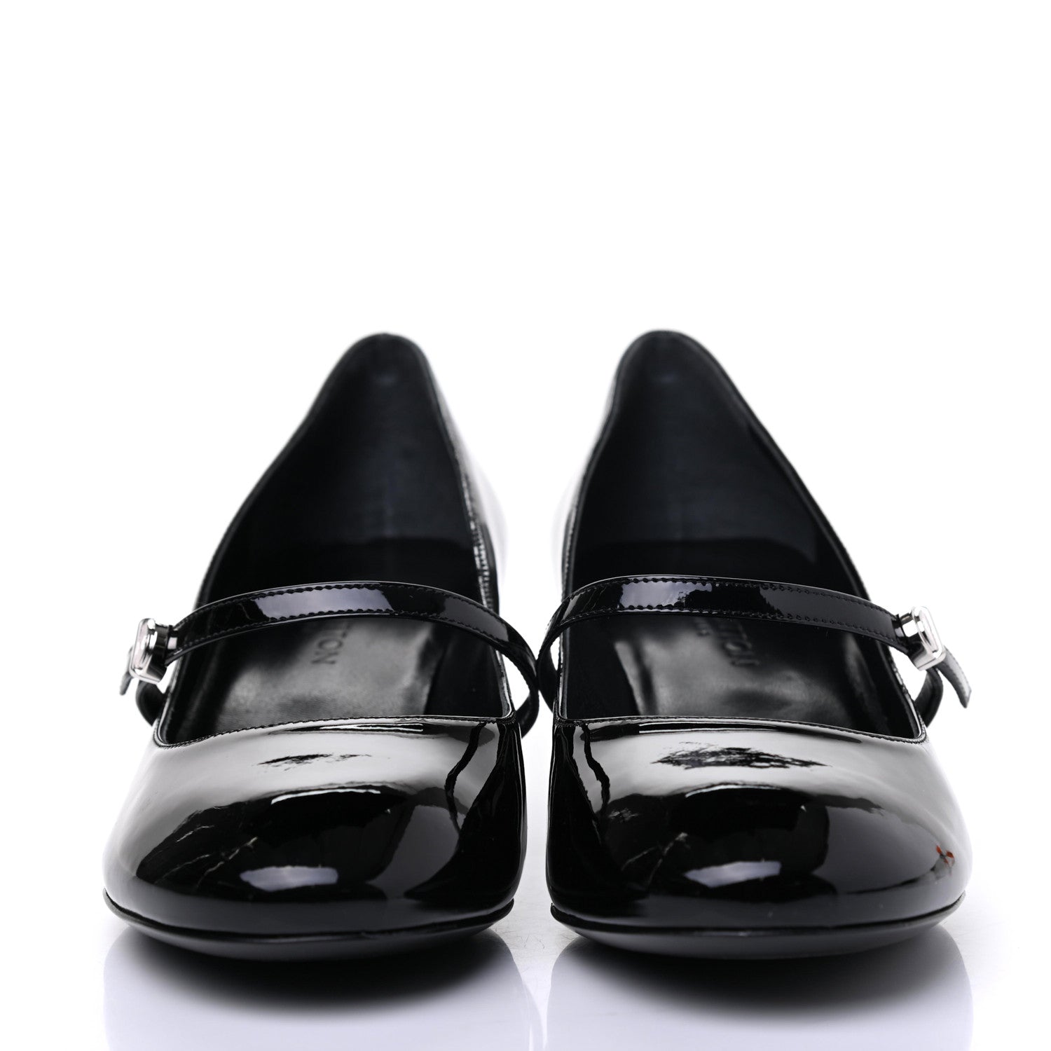 Louis Vuitton Patent Uniformes Silhouette 40mm Pumps 37 Black 2 of 8