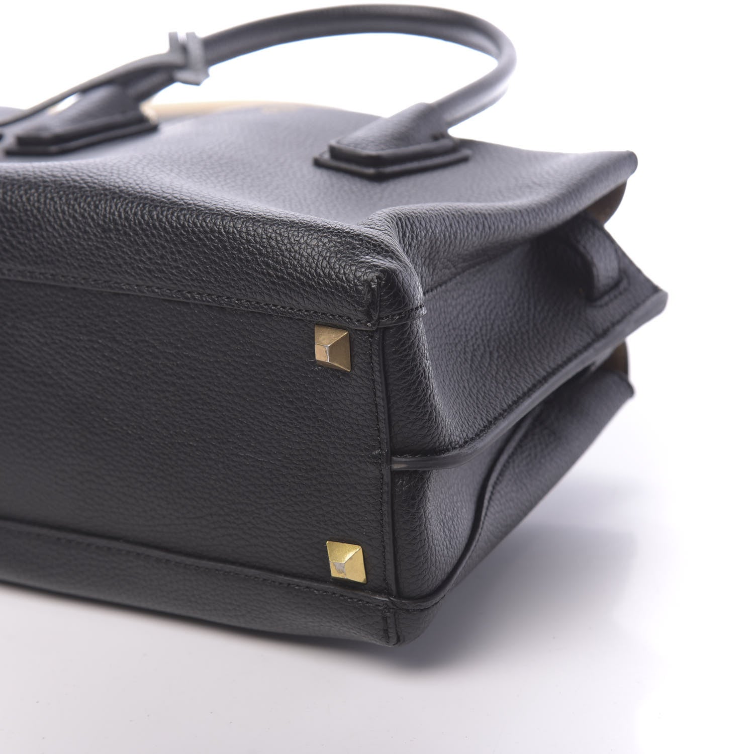 MCM Grained Calfskin Medium Milla Tote Black 10 of 10