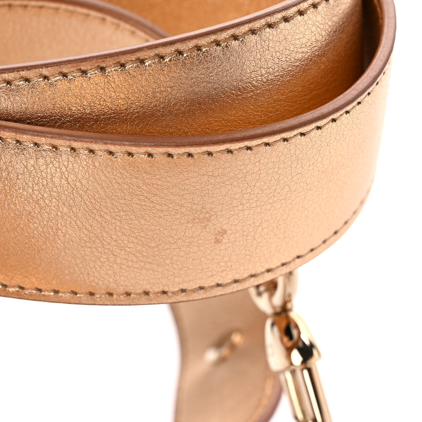 Metallic Calfskin Cannage Small My ABCDior Lady Dior Gold