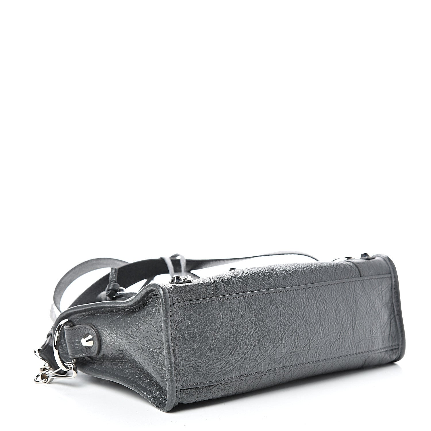 Balenciaga Agneau Classic Silver Hardware Mini City Gris Fossile 3 of 9