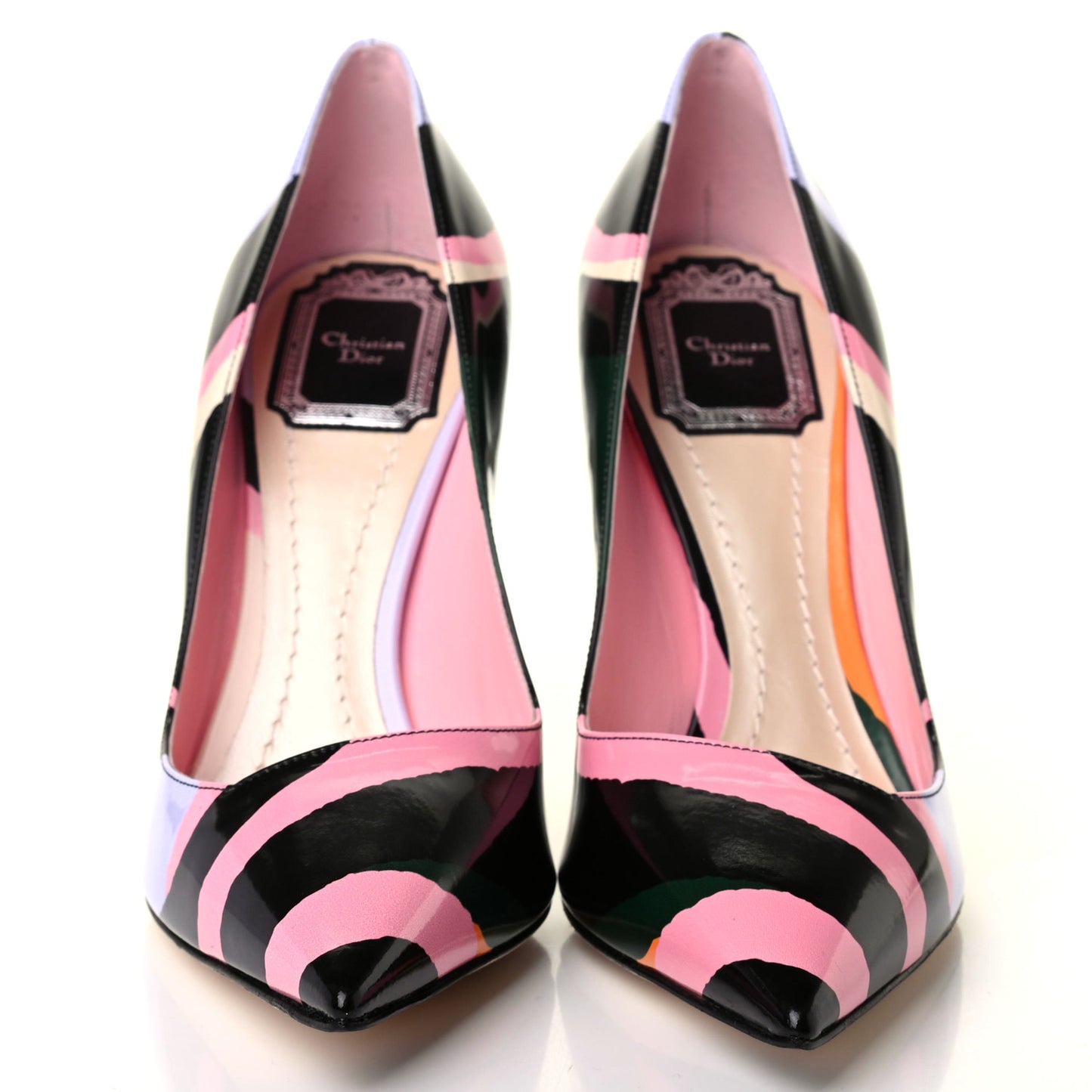 Glazed Calfskin Songe 100 Pumps 38 Violet Multicolor