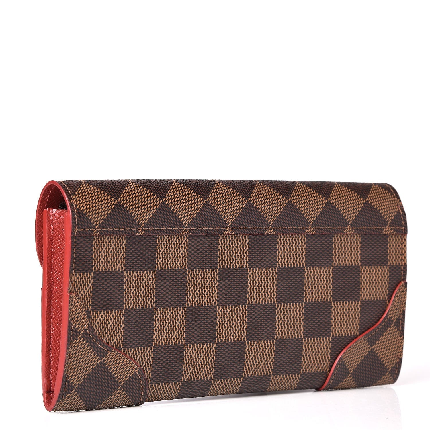 Louis Vuitton Damier Ebene Caissa Wallet Cherry 3 of 8