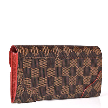 Louis Vuitton Damier Ebene Caissa Wallet Cherry 3 of 8