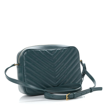 Saint Laurent Calfskin Matelasse Monogram Lou Camera Bag Sea Turquoise 3 of 9