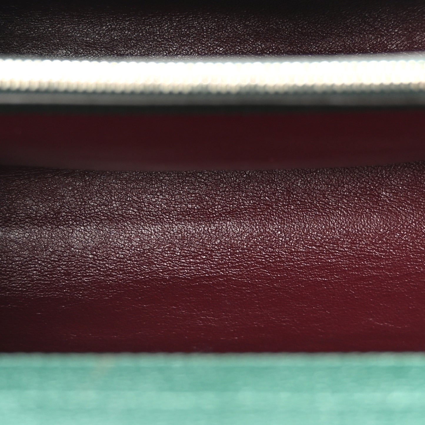 Grainy Calfskin Small Zumi Top Handle Bag Vintage Green