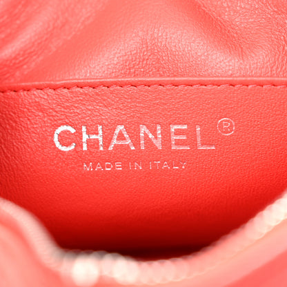 Chanel Caviar Chevron Quilted Camera Case Red 6 of 10