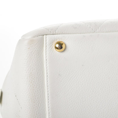 Chanel Caviar Quilted Petit Timeless Tote PTT White 10 of 14