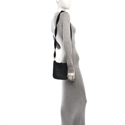 Hermes Taurillon Clemence Evelyne TPM Black 2 of 11