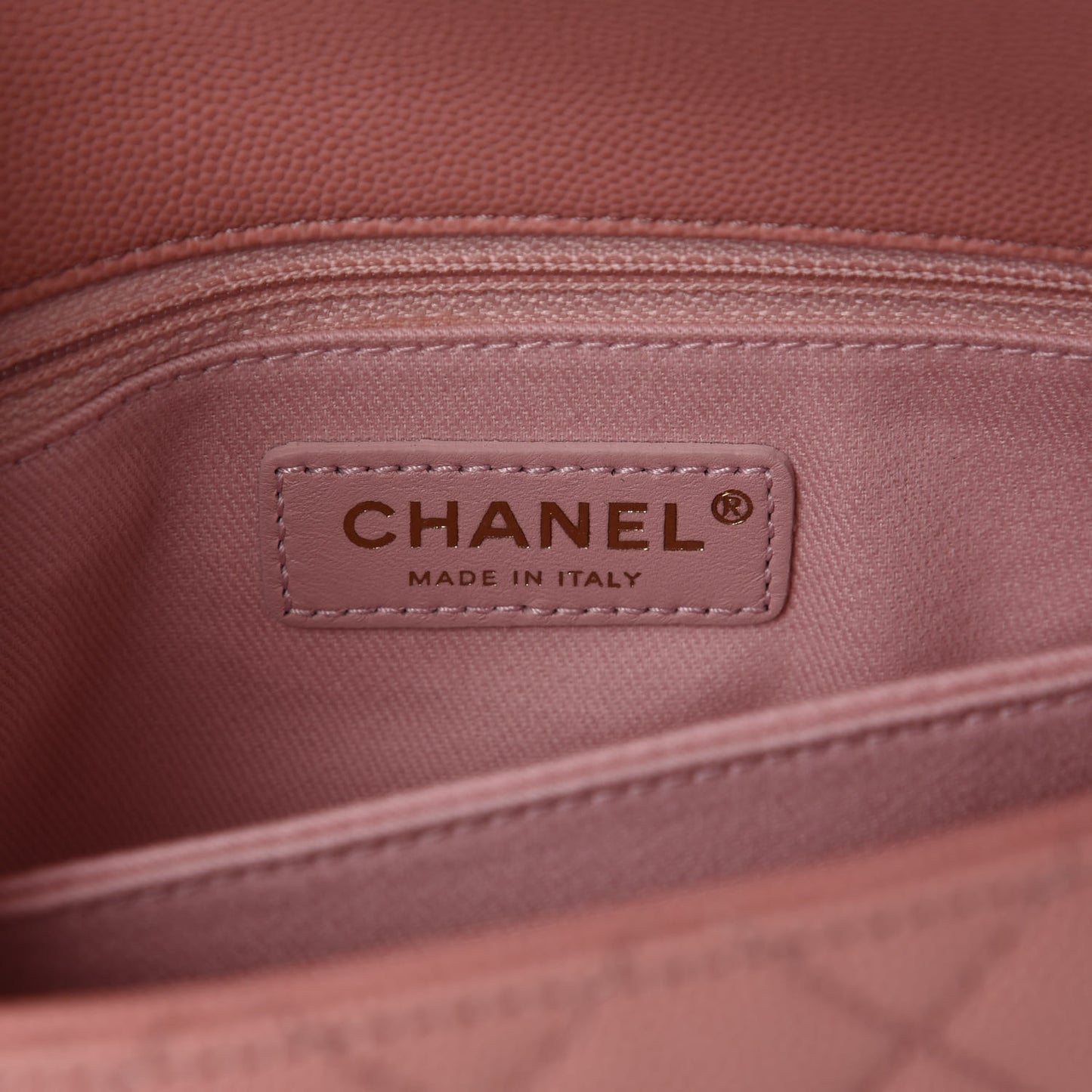 Caviar Quilted Mini Coco Handle Flap Pink