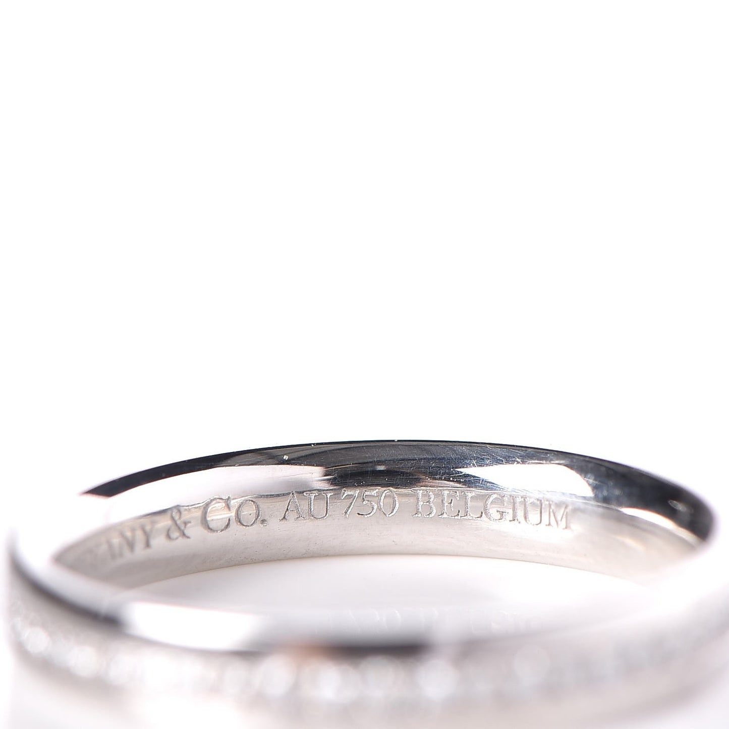 18K White Gold Diamond Metro Ring 49.5 5