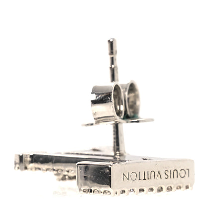 Louis Vuitton Crystal LV Iconic Earrings Silver 4 of 5