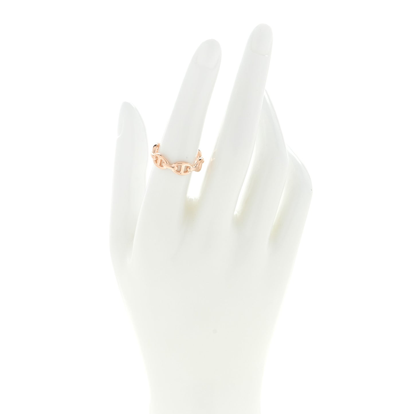 18K Rose Gold PM Chaine d'Ancre Enchainee Ring 54 7