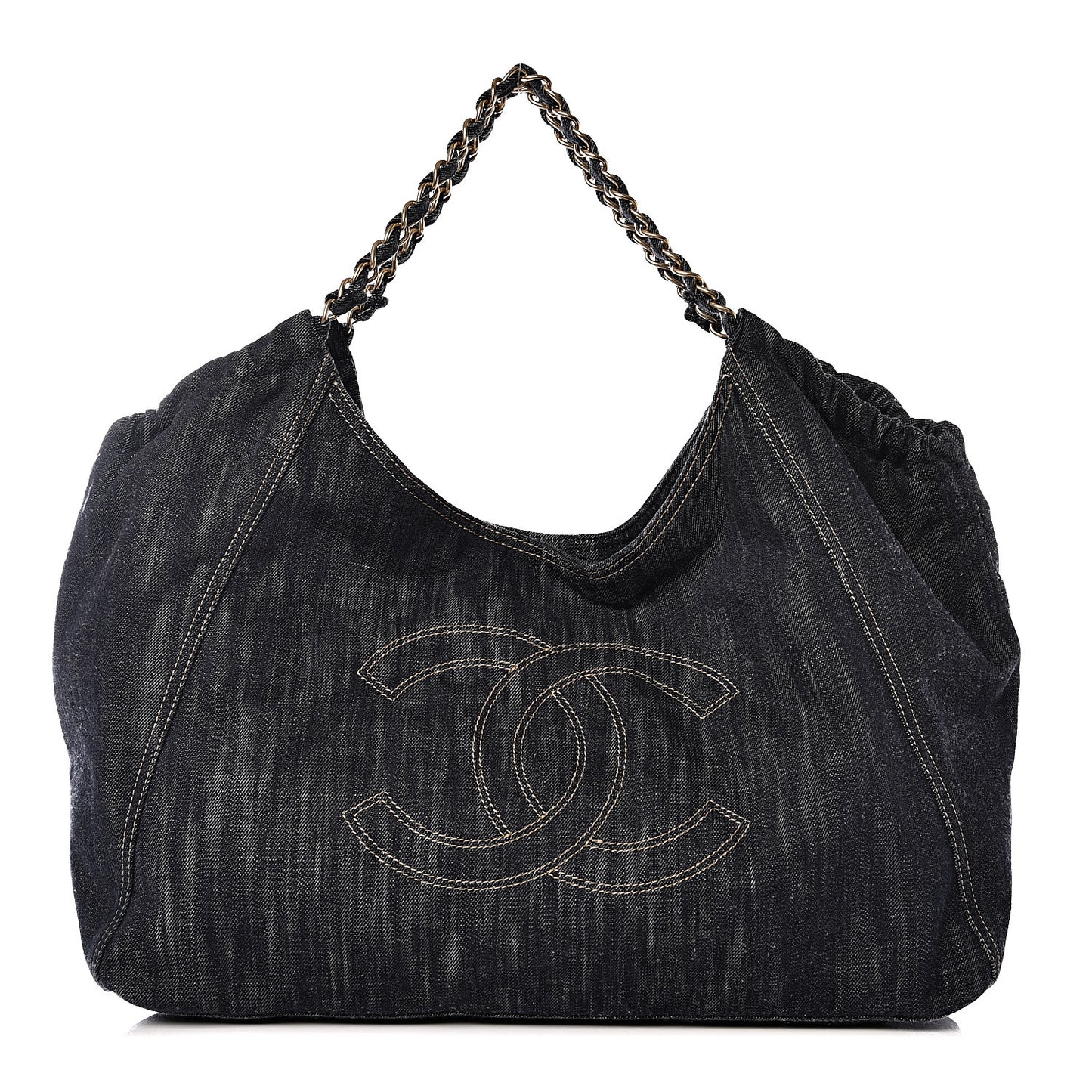 Denim XL Coco Cabas Tote Dark Blue