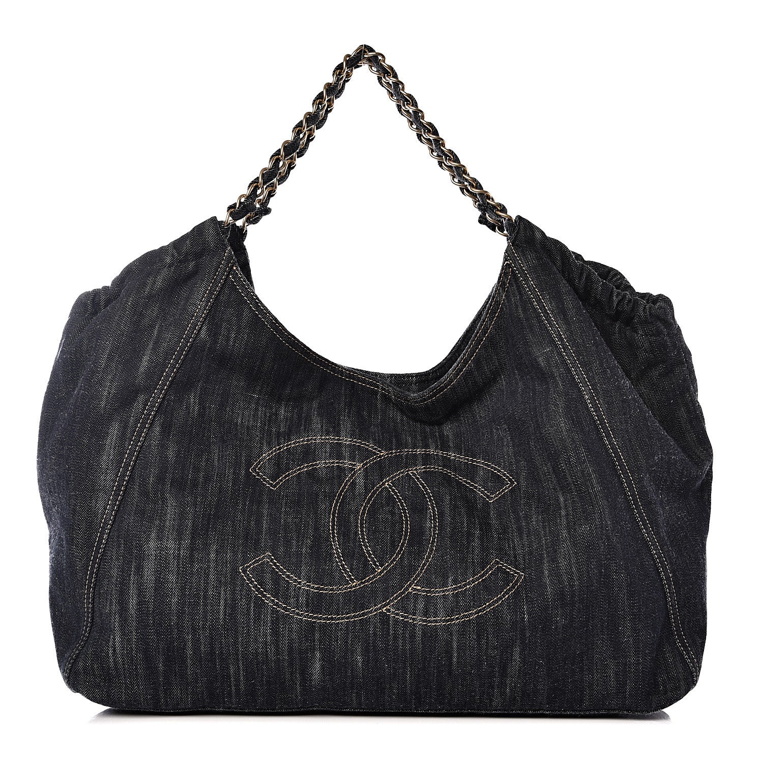 Chanel Denim XL Coco Cabas Tote Dark Blue 1 of 18