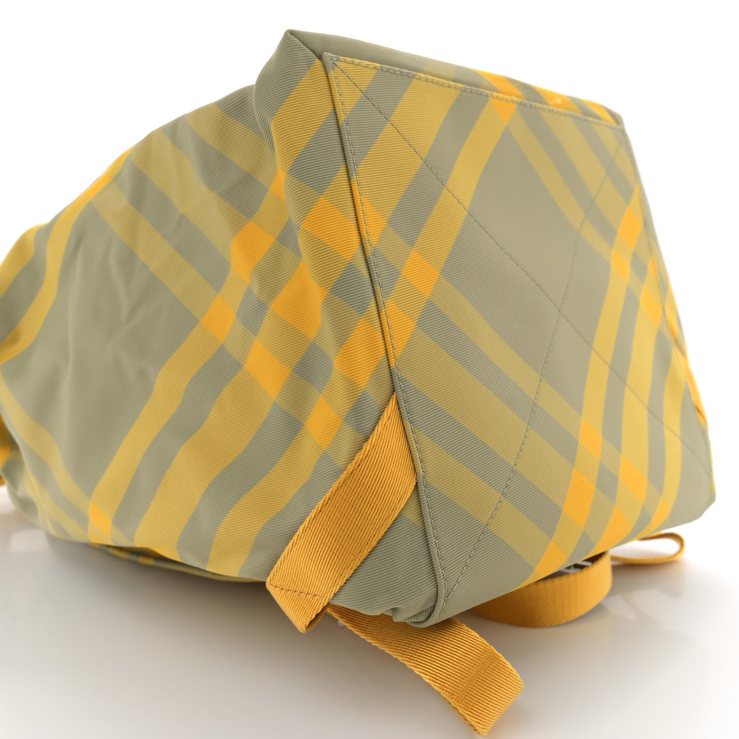 Burberry Nylon Nova Check Roll Backpack Hunter 9 of 10