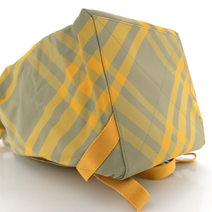 Burberry Nylon Nova Check Roll Backpack Hunter 9 of 10