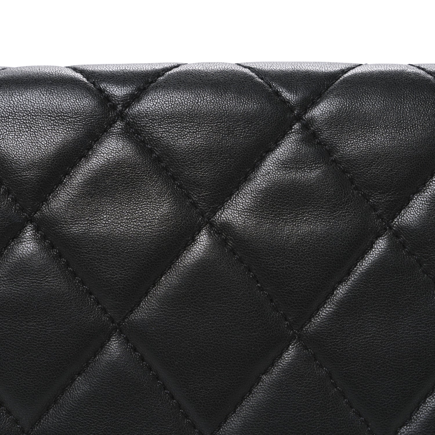 Chanel Lambskin Quilted Chanel 3 Accordion Flap Bag Black 8 of 10