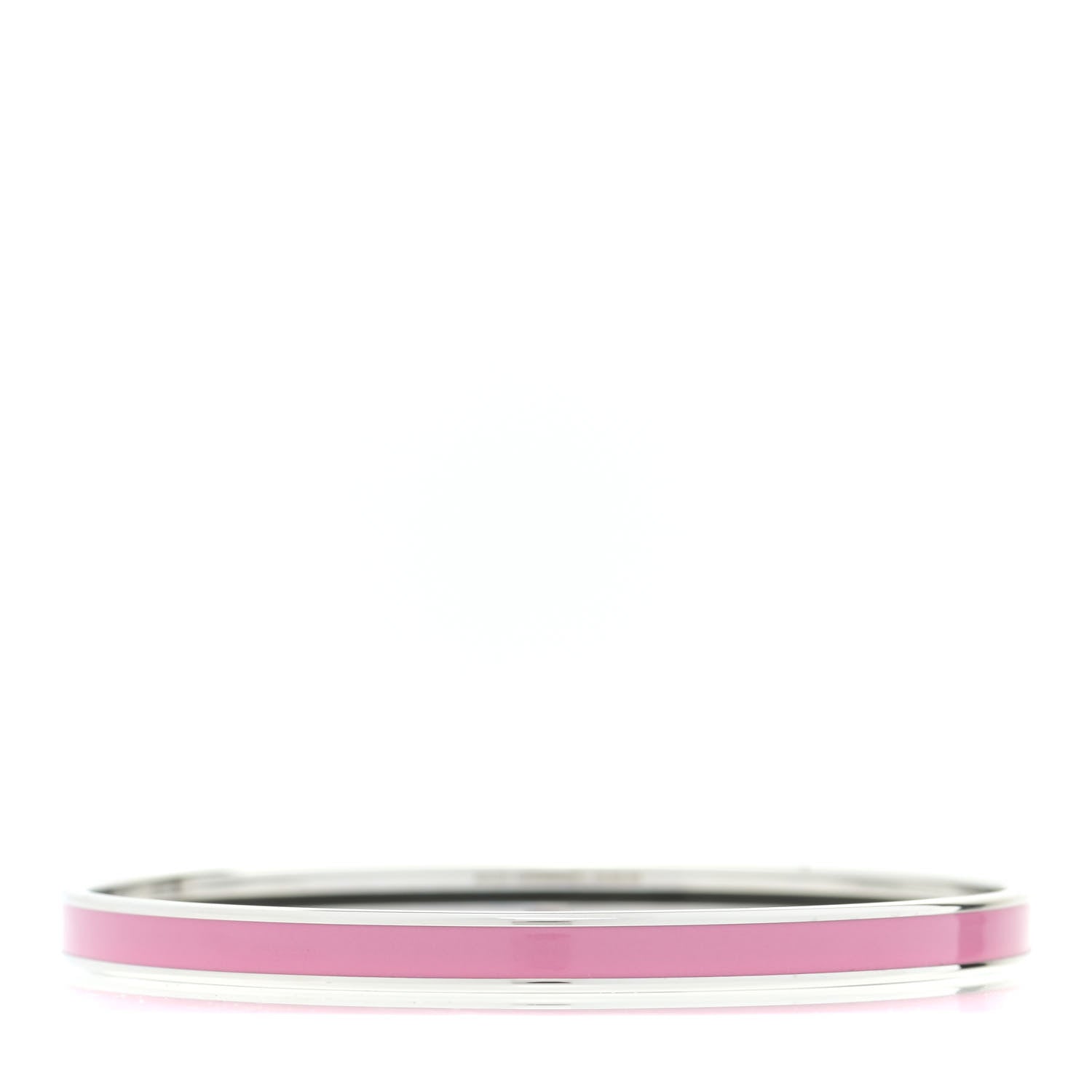 Hermes Enamel Printed Extra Narrow Printed Bracelet 70 Rose Patch 3 of 6
