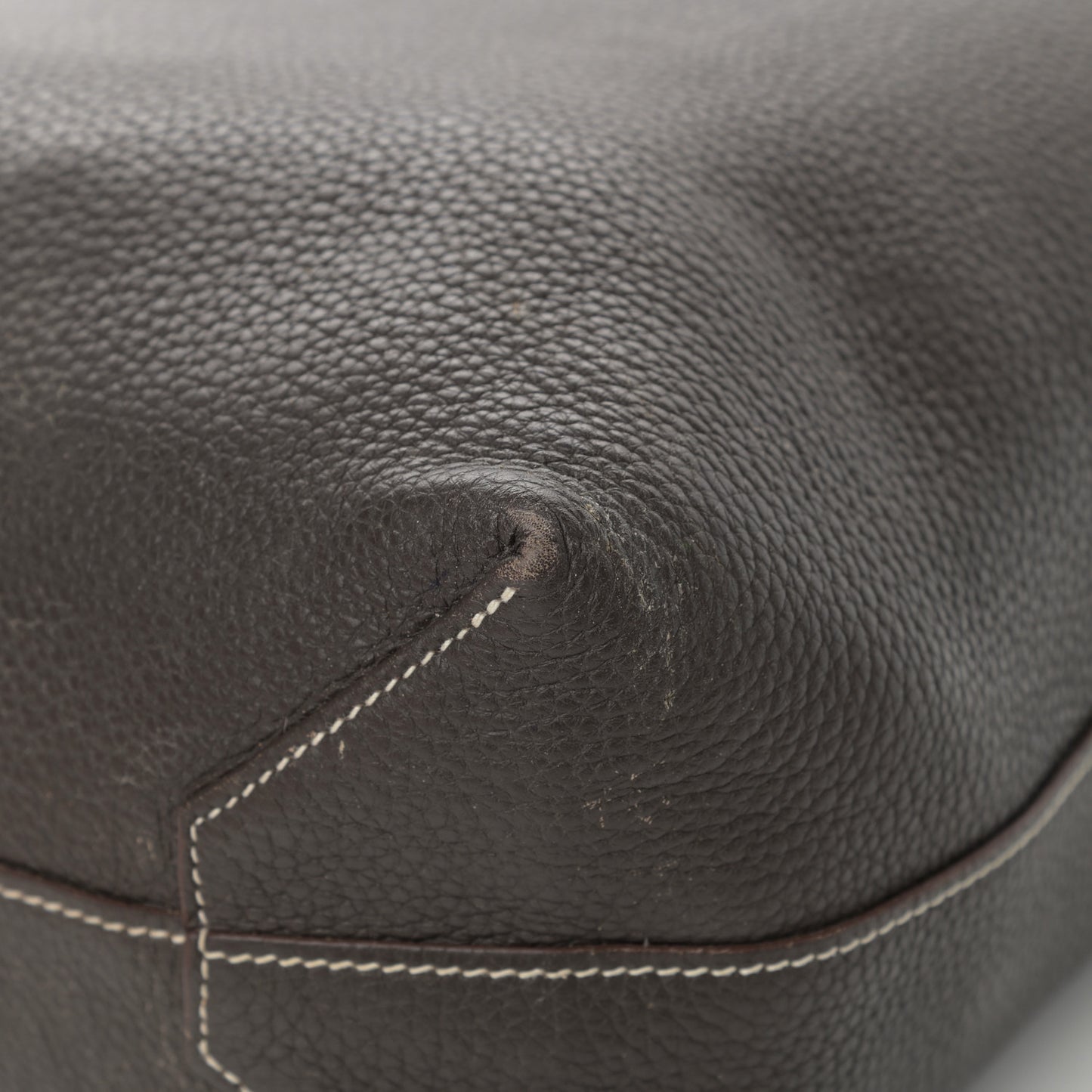 Taurillon Clemence Double Sens 36 Reversible Tote Etoupe Etain