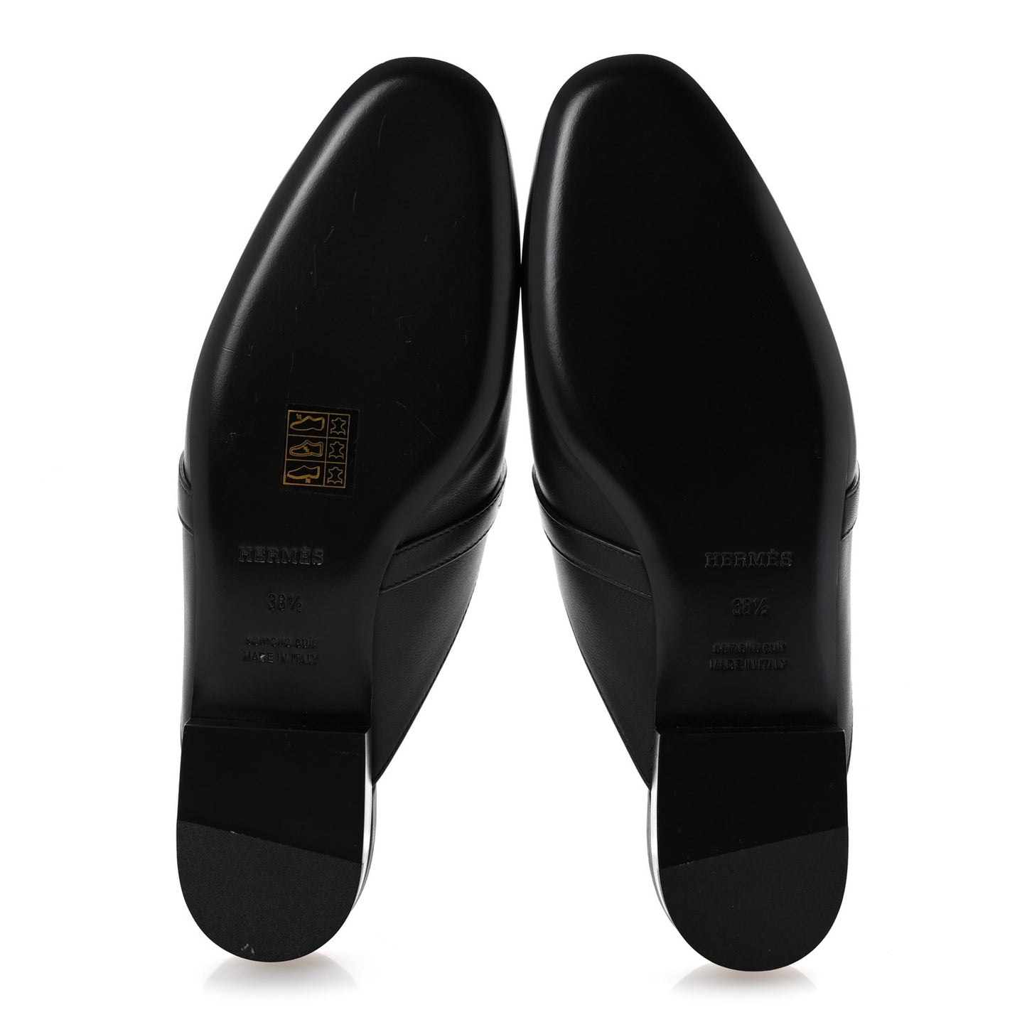 Calfskin Fringe Oz Mules 38.5 Black