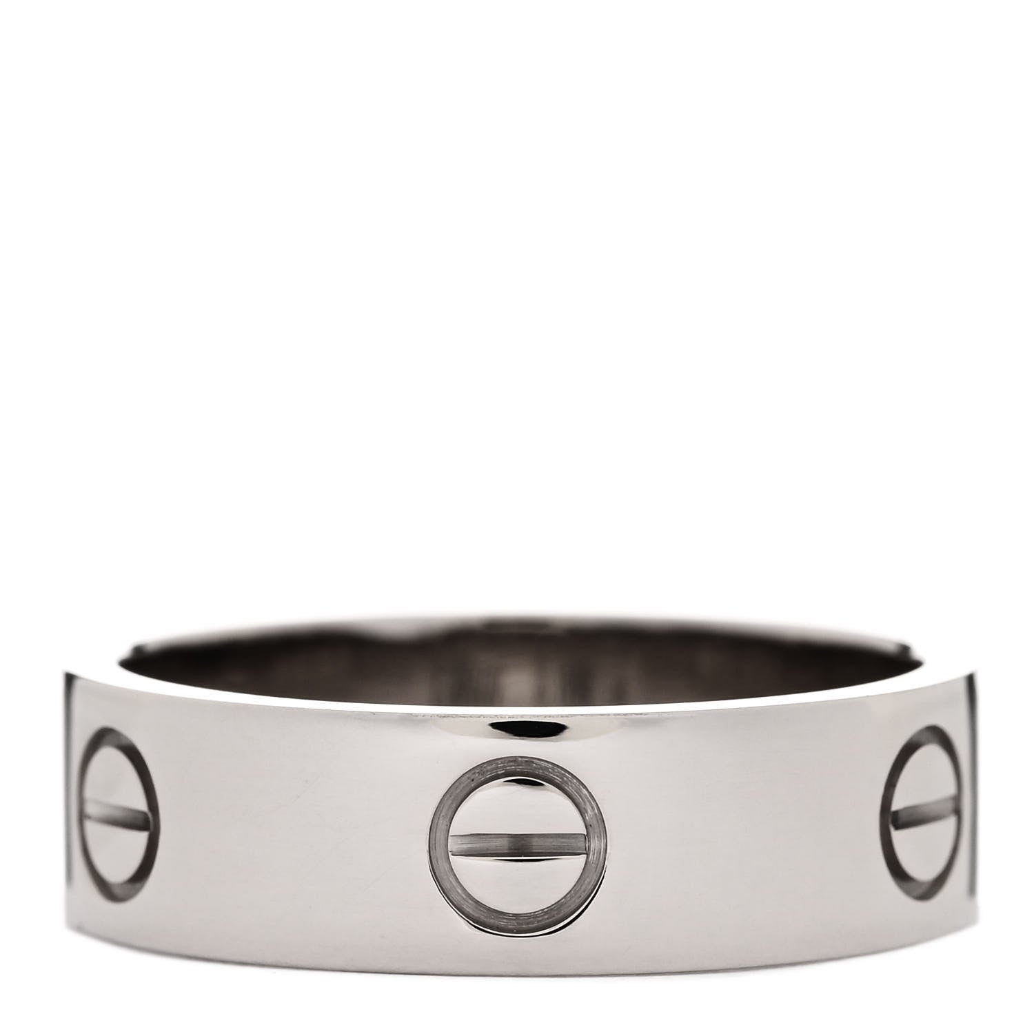 Cartier 18K White Gold 5.5mm LOVE Ring 59 8.75 3 of 4