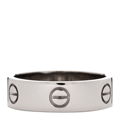 Cartier 18K White Gold 5.5mm LOVE Ring 59 8.75 3 of 4
