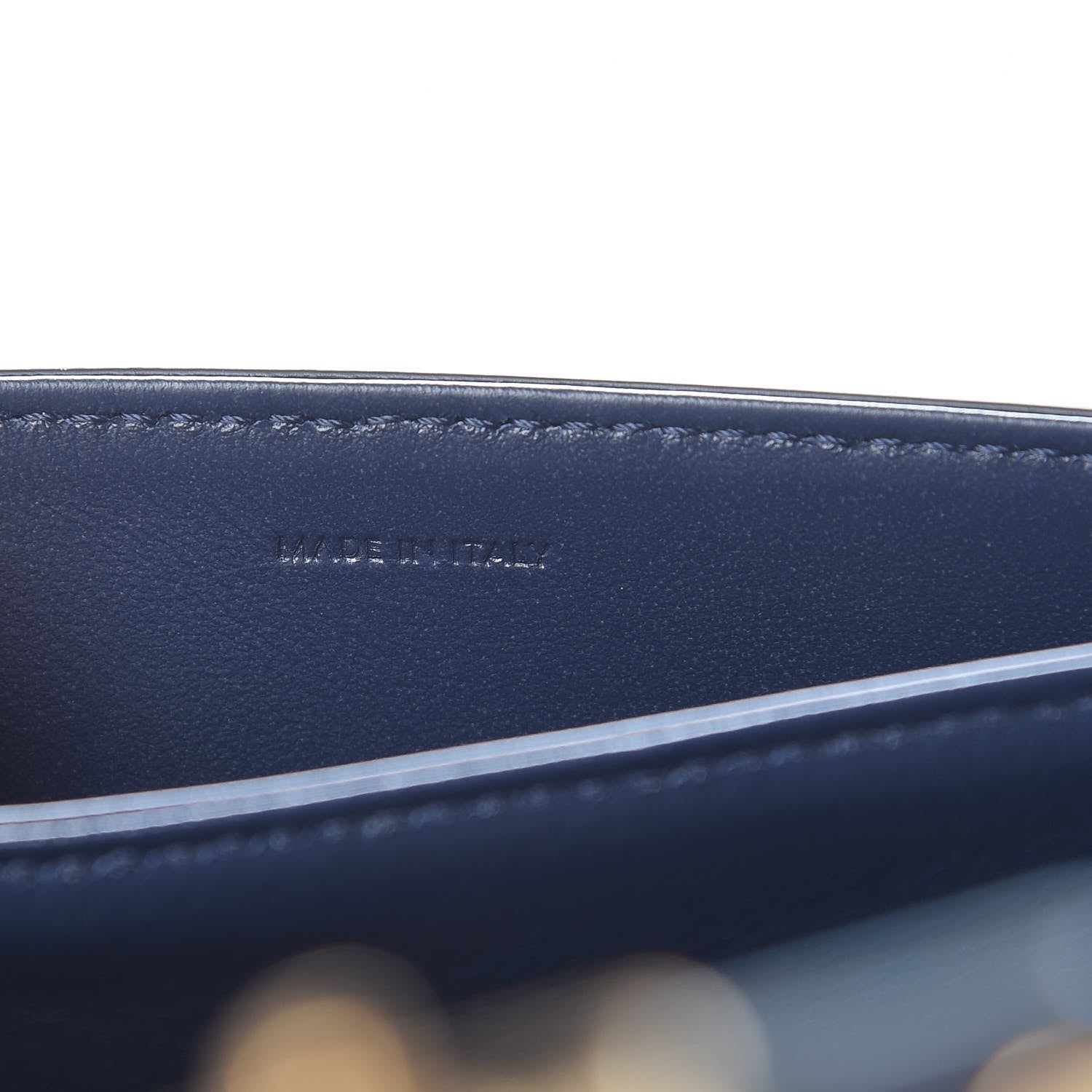 Celine Shiny Calfskin Teen Triomphe Dark Blue 7 of 9