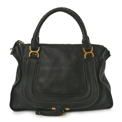 Chloe Calfskin Large Marcie Satchel Black 1 of 9