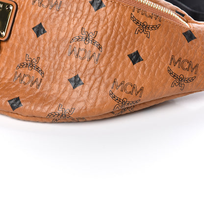 MCM Visetos Small Fusten Belt Bag Cognac 8 of 9