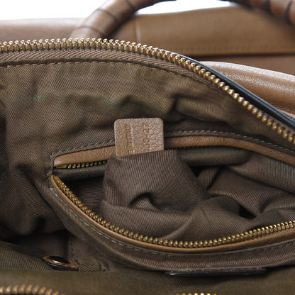 Chloe Calfskin Braided Medium Marcie Satchel Nut 7 of 19