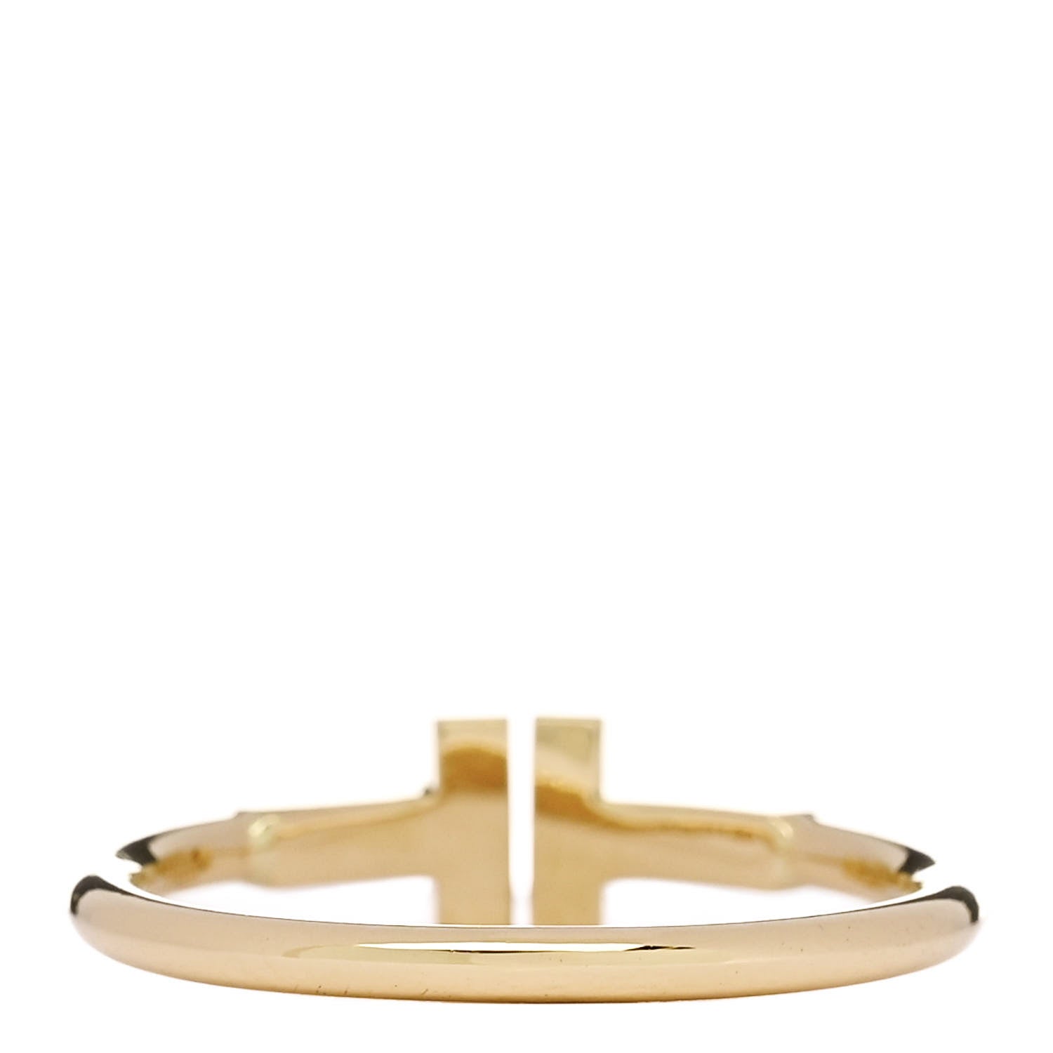 Tiffany 18K Yellow Gold T Wire Ring 58 8.5 3 of 5