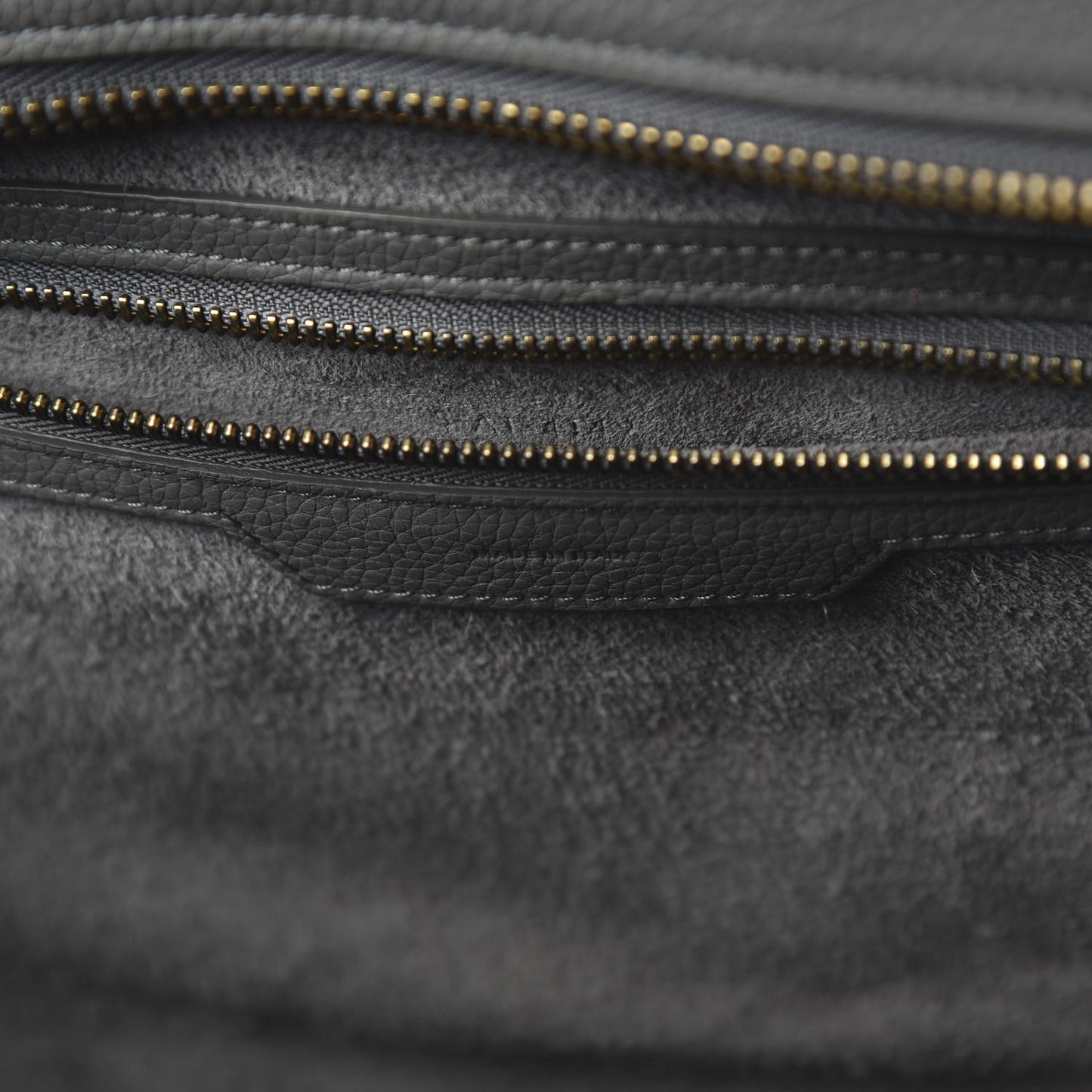 Drummed Calfskin Mini Luggage Kohl