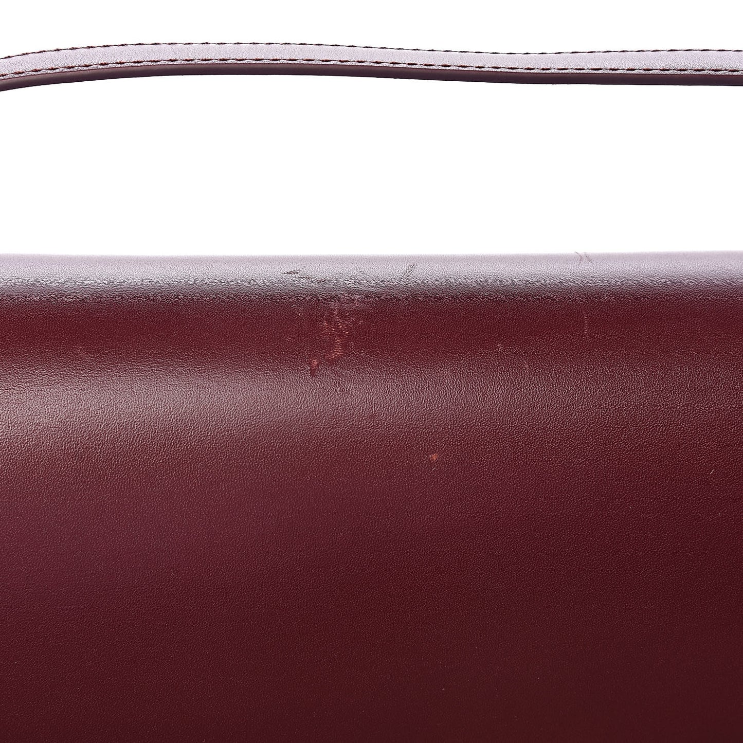Box Calfskin Medium Classic Box Flap Bag Burgundy
