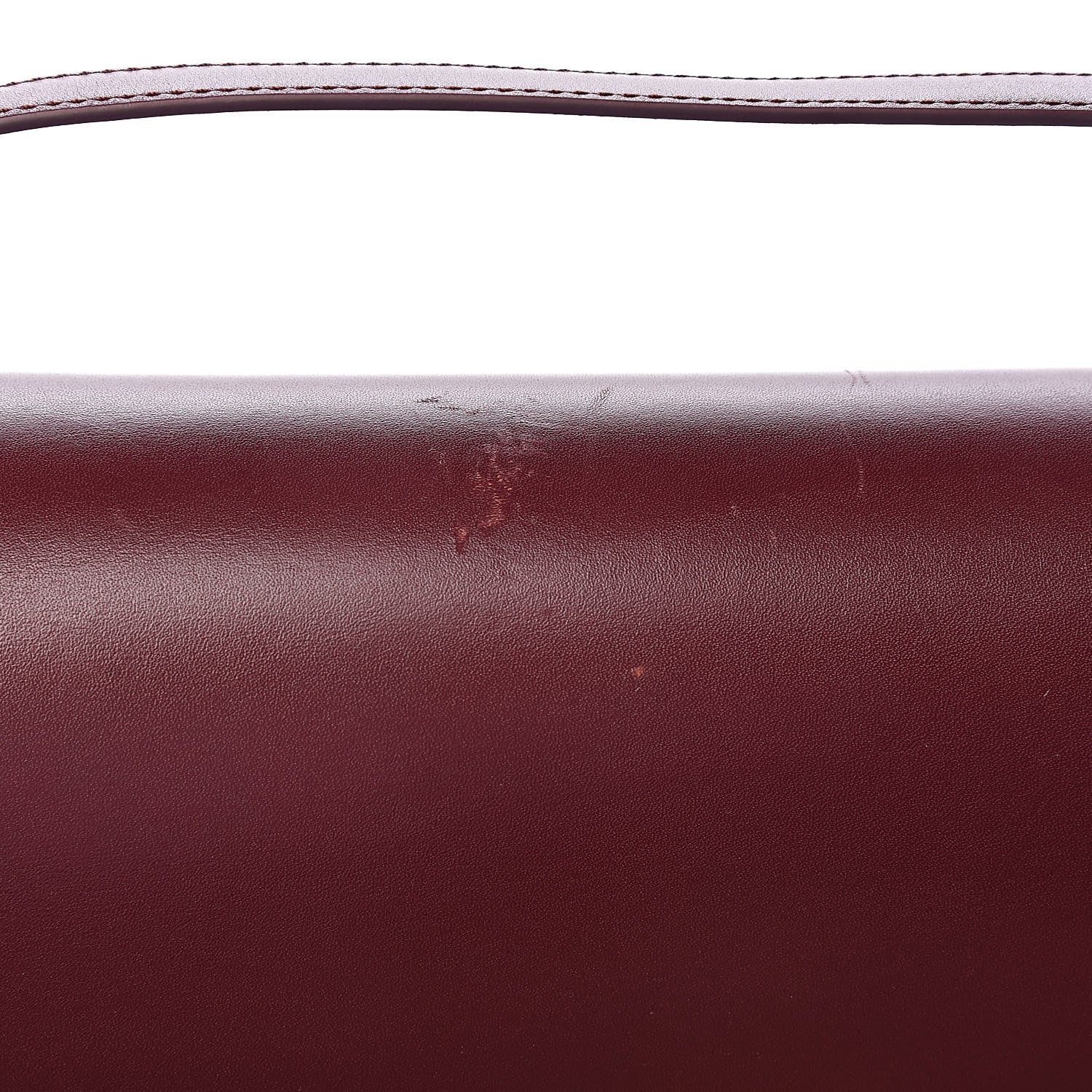 Celine Box Calfskin Medium Classic Box Flap Bag Burgundy 11 of 12