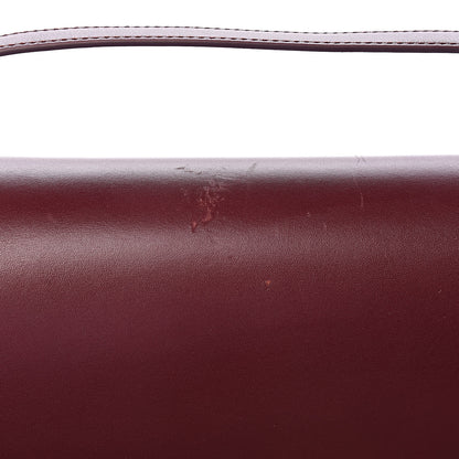 Celine Box Calfskin Medium Classic Box Flap Bag Burgundy 11 of 12