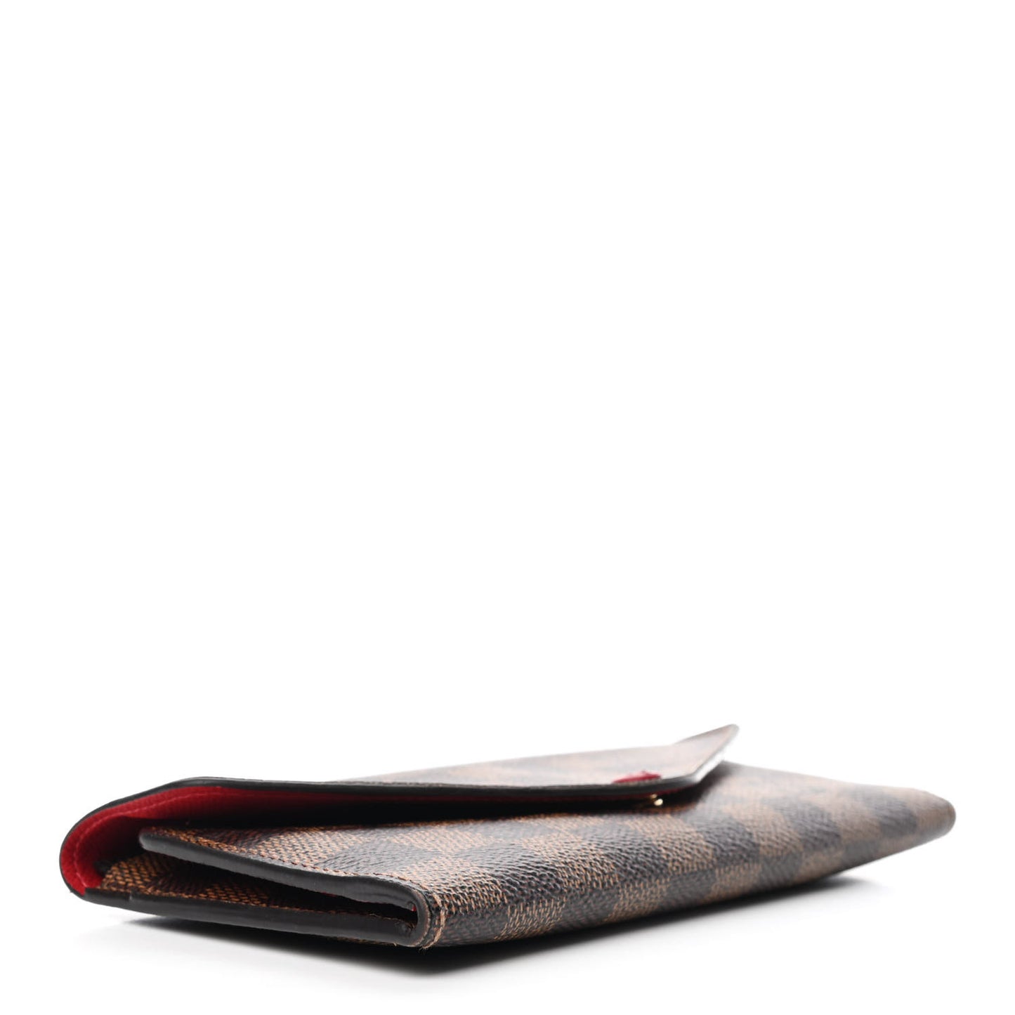 Damier Ebene Josephine Wallet Red