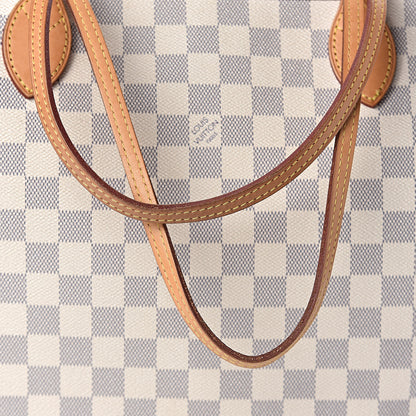 Louis Vuitton Damier Azur Neo Neverfull MM Rose Ballerine 12 of 15