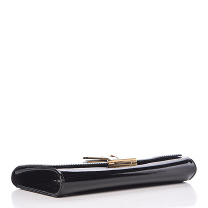 Louis Vuitton Patent Louise Clutch Black 4 of 9